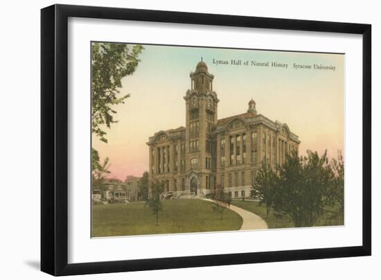 Lyman Hall of Natural History, Syracuse University-null-Framed Art Print