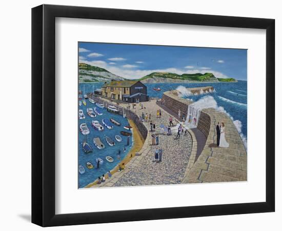 Lyme Regis, 2015-Liz Wright-Framed Giclee Print