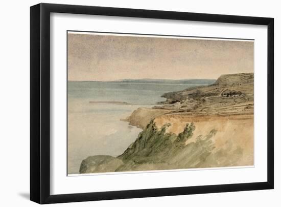 Lyme Regis, Dorset, C.1797 (W/C over Pencil on Textured Paper)-Thomas Girtin-Framed Giclee Print