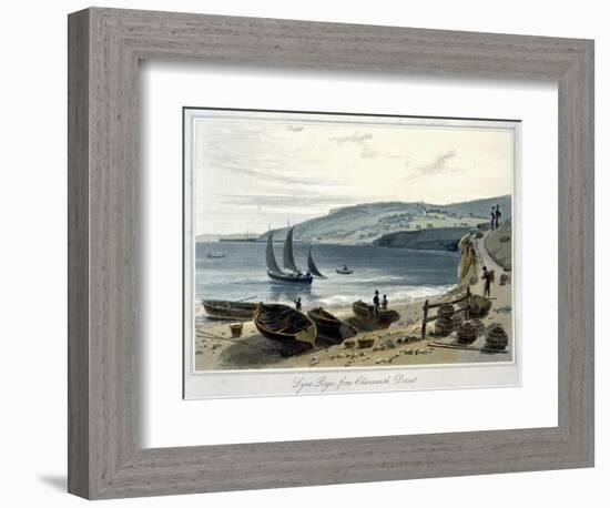 'Lyme Regis, from Charmouth, Dorset', 1814-1825-William Daniell-Framed Giclee Print