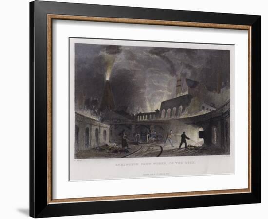 Lymington Iron Works, on the Tyne-Thomas Allom-Framed Giclee Print