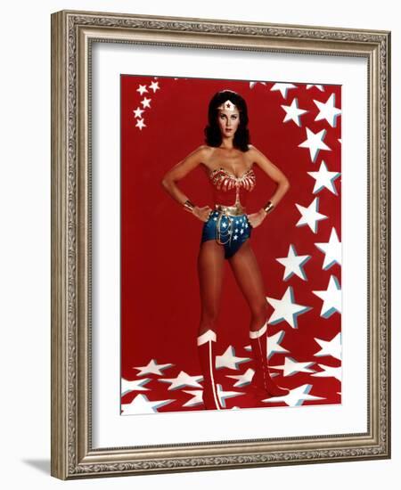 Lynda Carter. "Wonder Woman" [1975], Directed by Alan Crosland.-null-Framed Photographic Print