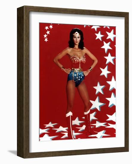 Lynda Carter. "Wonder Woman" [1975], Directed by Alan Crosland.-null-Framed Photographic Print