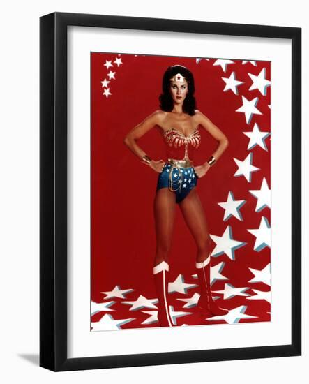 Lynda Carter. "Wonder Woman" [1975], Directed by Alan Crosland.-null-Framed Photographic Print