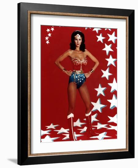 Lynda Carter. "Wonder Woman" [1975], Directed by Alan Crosland.-null-Framed Photographic Print