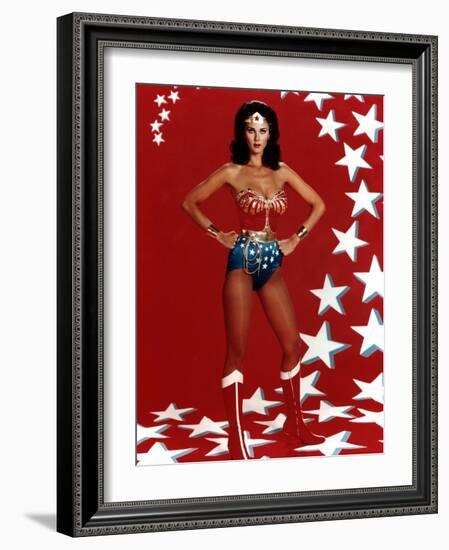 Lynda Carter. "Wonder Woman" [1975], Directed by Alan Crosland.-null-Framed Photographic Print