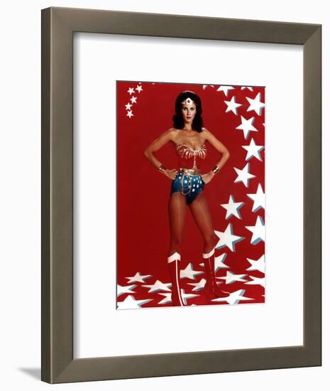 Lynda Carter. "Wonder Woman" [1975], Directed by Alan Crosland.-null-Framed Photographic Print