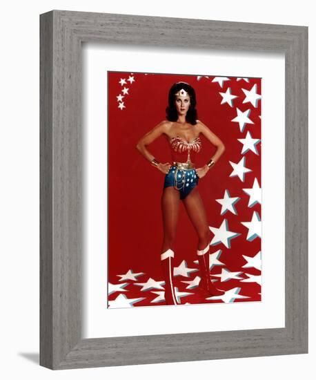 Lynda Carter. "Wonder Woman" [1975], Directed by Alan Crosland.-null-Framed Premium Photographic Print