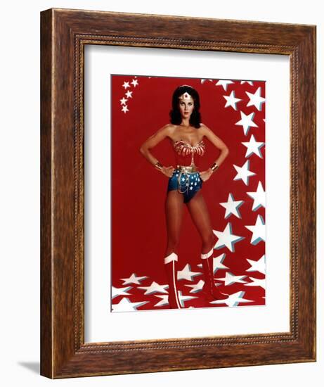 Lynda Carter. "Wonder Woman" [1975], Directed by Alan Crosland.-null-Framed Premium Photographic Print