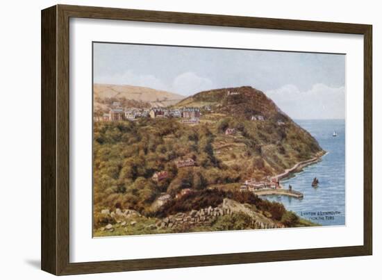 Lynton and Lynmouth from the Tors-Alfred Robert Quinton-Framed Giclee Print