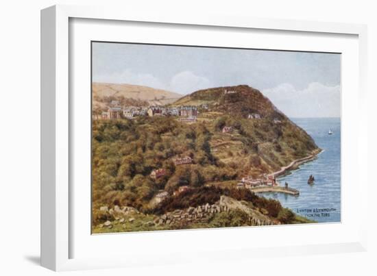 Lynton and Lynmouth from the Tors-Alfred Robert Quinton-Framed Giclee Print