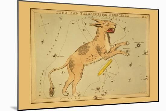 Lynx and Telescopium Herschilii-Aspin Jehosaphat-Mounted Art Print