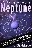 Neptune Retro Space Travel-Lynx Art Collection-Art Print