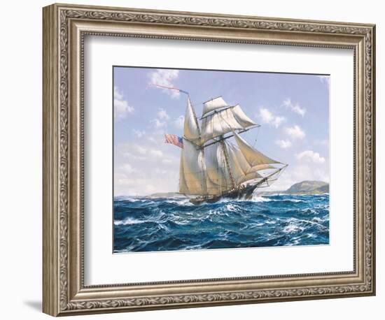 Lynx U.S. Privateer-Roy Cross-Framed Art Print