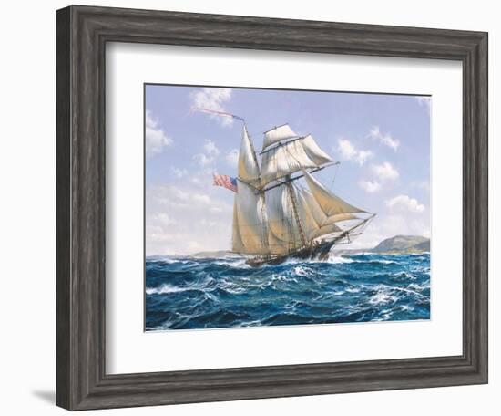 Lynx U.S. Privateer-Roy Cross-Framed Art Print