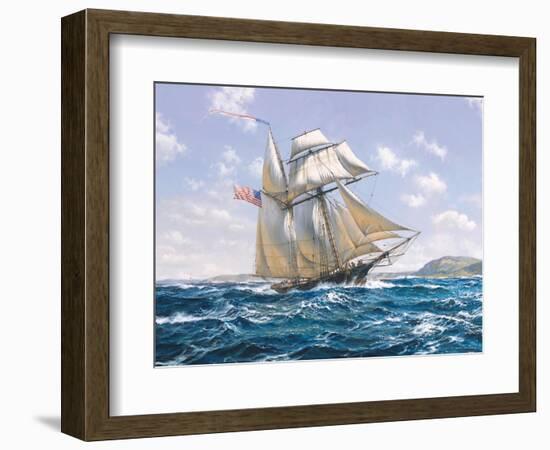 Lynx U.S. Privateer-Roy Cross-Framed Art Print