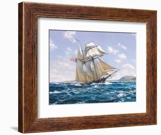 Lynx U.S. Privateer-Roy Cross-Framed Art Print