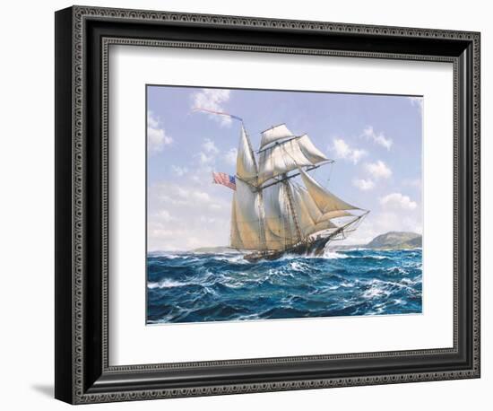 Lynx U.S. Privateer-Roy Cross-Framed Art Print