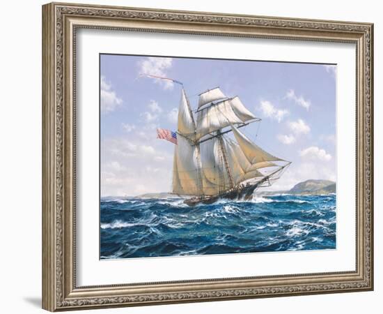 Lynx U.S. Privateer-Roy Cross-Framed Art Print