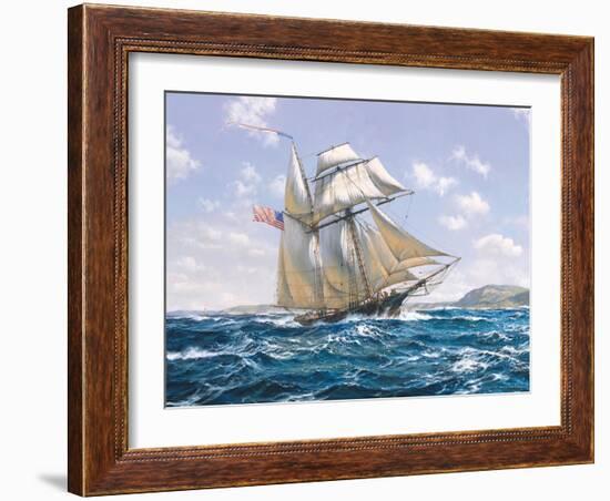 Lynx U.S. Privateer-Roy Cross-Framed Art Print