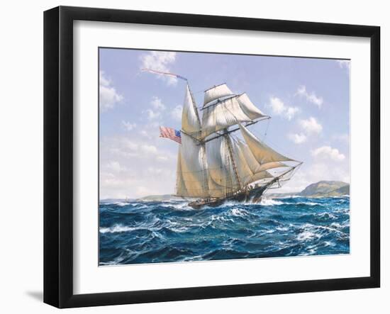 Lynx U.S. Privateer-Roy Cross-Framed Art Print