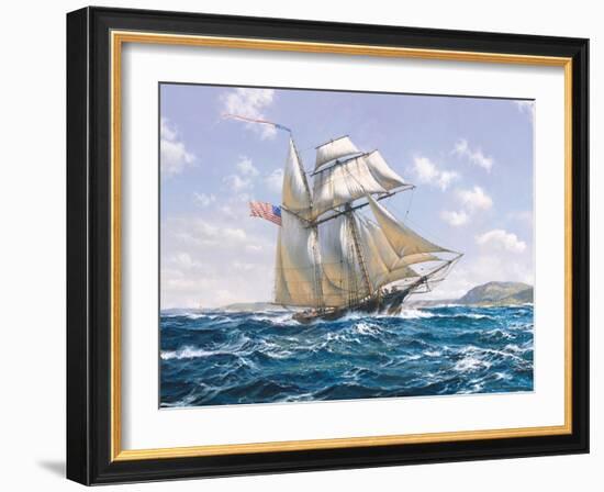 Lynx U.S. Privateer-Roy Cross-Framed Art Print