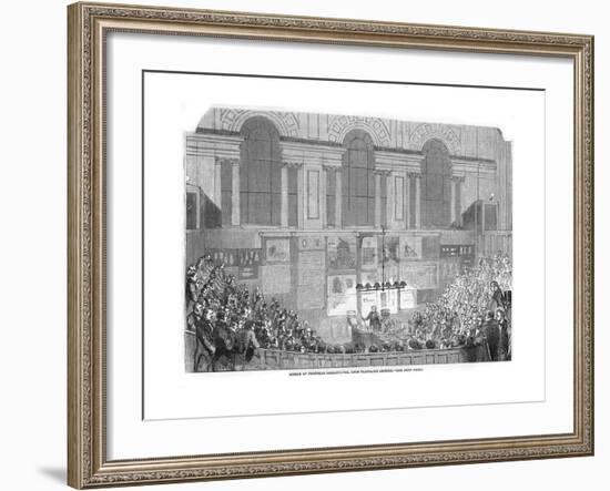 Lyon Playfair, Scottish Chemist and Politician, Lecturing, 1852-null-Framed Giclee Print