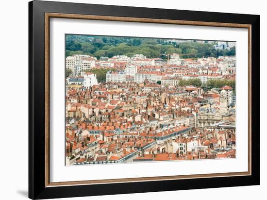 Lyon Rooftops I-Erin Berzel-Framed Photographic Print