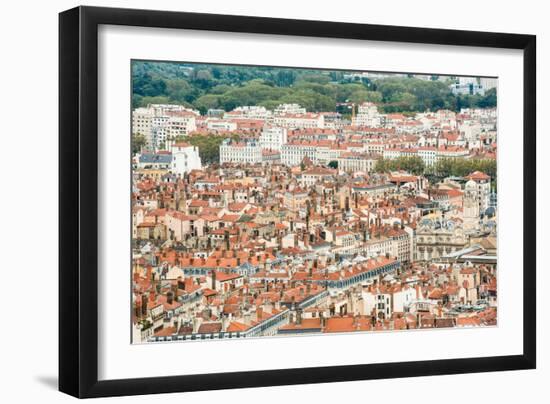 Lyon Rooftops I-Erin Berzel-Framed Photographic Print