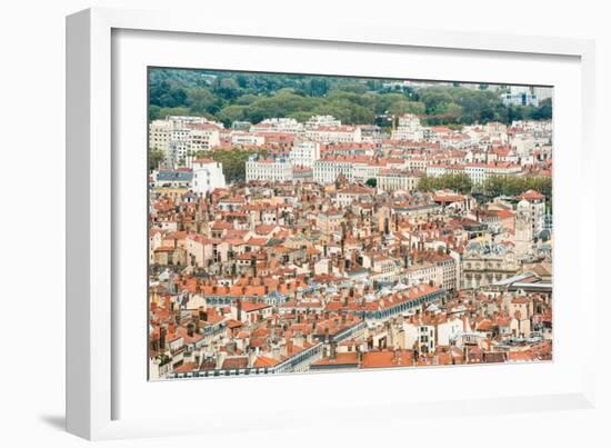 Lyon Rooftops I-Erin Berzel-Framed Photographic Print