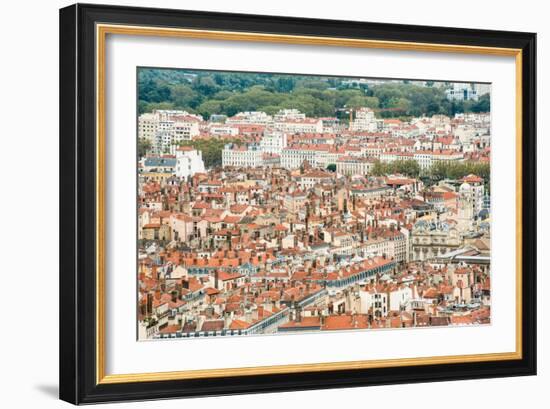 Lyon Rooftops I-Erin Berzel-Framed Photographic Print