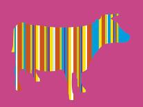 Striped Cow-Lyonel Maillot-Art Print