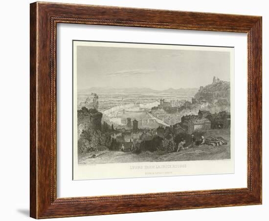 Lyons from La Croix Rousse-Alphonse Marie de Neuville-Framed Giclee Print