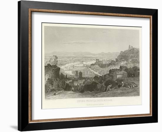 Lyons from La Croix Rousse-Alphonse Marie de Neuville-Framed Giclee Print
