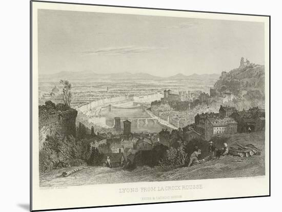 Lyons from La Croix Rousse-Alphonse Marie de Neuville-Mounted Giclee Print