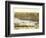 Lyons, Iowa - Panoramic Map-Lantern Press-Framed Art Print