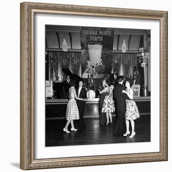 Lyons Maid Drinka Winta Pinta Promotional Dance, Mexborough, South Yorkshire, 1960-Michael Walters-Framed Photographic Print