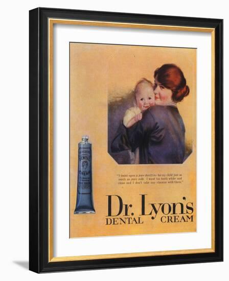 Lyons Toothpaste, Baby, UK, 1900-null-Framed Giclee Print