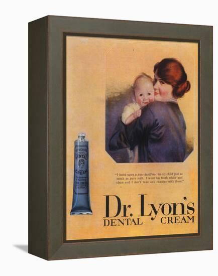 Lyons Toothpaste, Baby, UK, 1900-null-Framed Premier Image Canvas