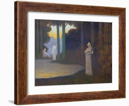 Lyricism in the Forest, 1910-Alphonse Osbert-Framed Giclee Print