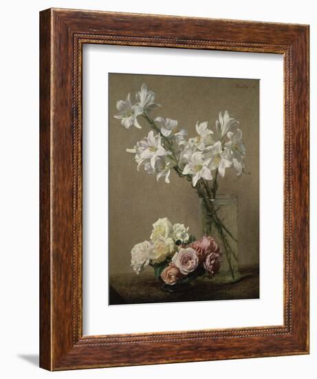 Lys dans un Vase-Henri Fantin-Latour-Framed Giclee Print