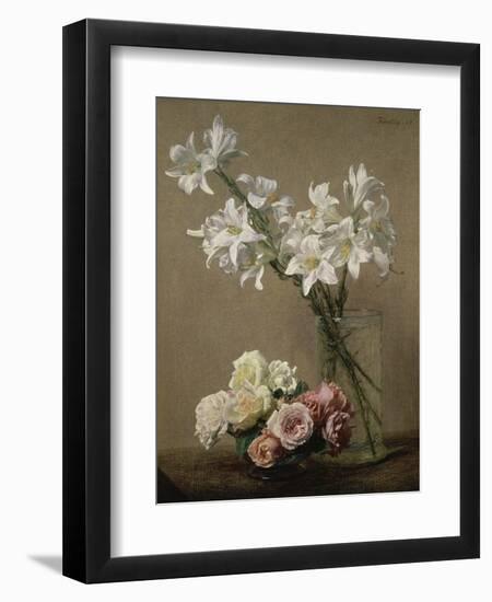 Lys dans un Vase-Henri Fantin-Latour-Framed Giclee Print