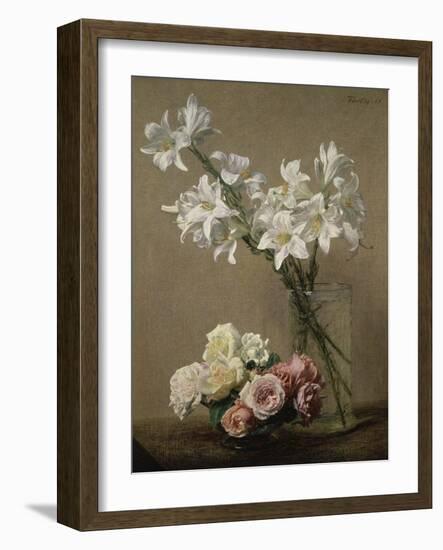 Lys dans un Vase-Henri Fantin-Latour-Framed Giclee Print