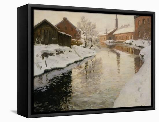 Lysaker River, 1901-Fritz Thaulow-Framed Premier Image Canvas