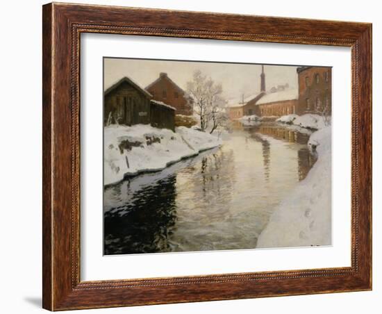 Lysaker River, 1901-Fritz Thaulow-Framed Giclee Print