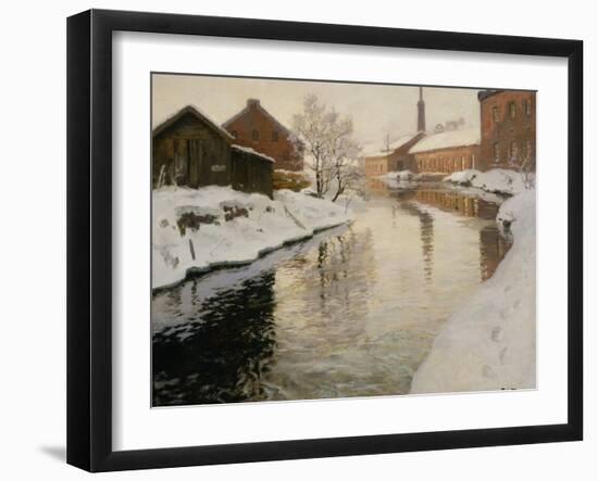 Lysaker River, 1901-Fritz Thaulow-Framed Giclee Print