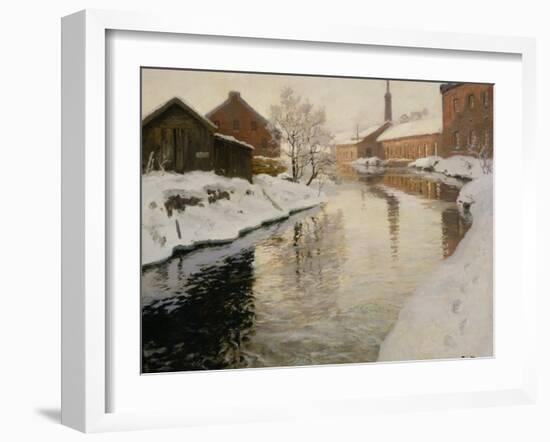 Lysaker River, 1901-Fritz Thaulow-Framed Giclee Print