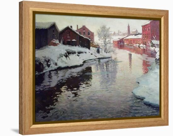 Lysaker River, 1901-Fritz Thaulow-Framed Premier Image Canvas