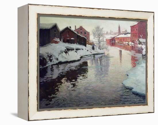 Lysaker River, 1901-Fritz Thaulow-Framed Premier Image Canvas