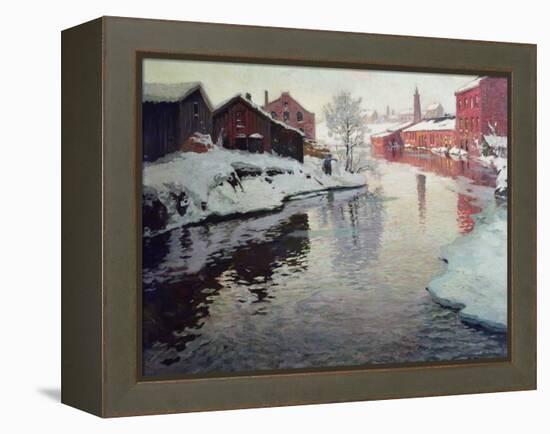 Lysaker River, 1901-Fritz Thaulow-Framed Premier Image Canvas